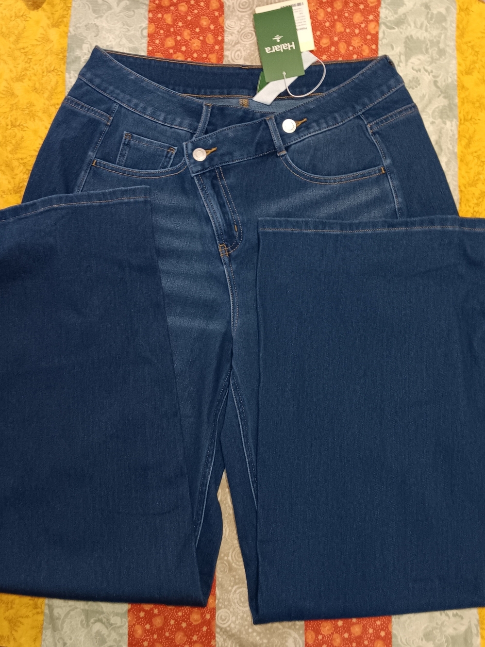 Wide Leg Blue Women's Jeans - Picture 8 of 10